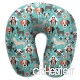 Travel Pillow Adorable Gender Neutral Puppy Illustration Dogs Illustration Memory Foam U Neck Pillow for Lightweight Support in Airplane Car Train Bus - B07VD48WWH